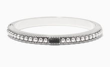 Pretty Tough Gem Hinged Bangle (Black)