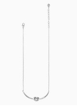 Interlok Single Knot Necklace (Silver)