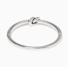Interlok Single Knot Hinged Bangle (Silver)
