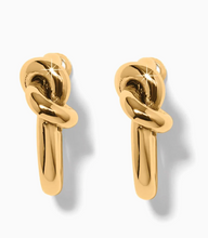 Interlok Single Knot Hoop Earrings (Gold)