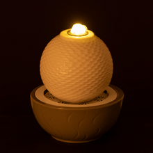 White Sphere Tabletop Fountain