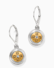 Mosaic Round Mini Leverback Earrings