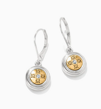 Mosaic Round Mini Leverback Earrings