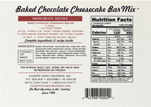 Artisan Kitchen Baked Chocolate Cheesecake Bars Mix