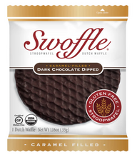 Dark Chocolate Dipped Swoffle