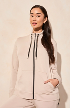 Techno Lux Textured Mock Neck Jacket