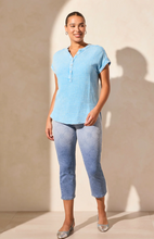 Vintage Wash Cotton Gauze Cap Sleeve Top