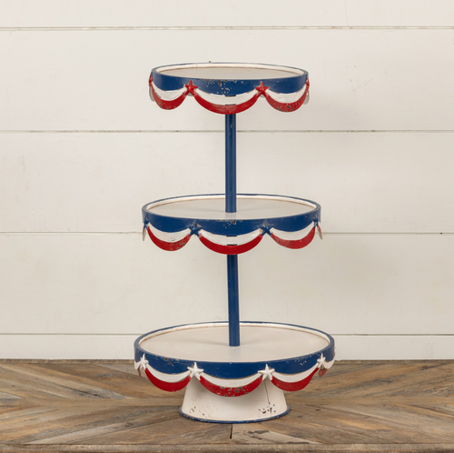Patriotic 3-Tier Tray