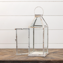 Whitewashed Square Lantern