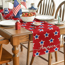 Red Stars America Table Runner (13" x 72")