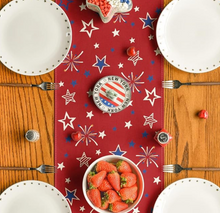 Red Stars Freedom Table Runner (13" x 72")