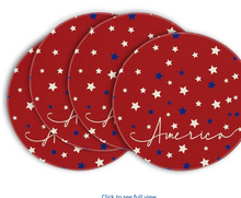 Red America Round Placemat