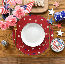 Red America Round Placemat