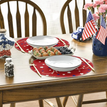 Red America Round Placemat