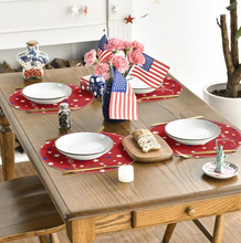 Red America Round Placemat