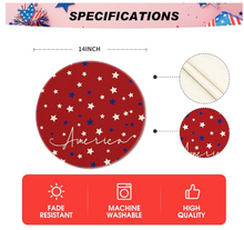 Red America Round Placemat