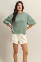 Scuba Drop Shoulder Everyday Basic Top