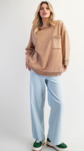 Mineral Washed Boxy Pullover