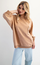 Mineral Washed Boxy Pullover
