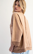 Mineral Washed Boxy Pullover