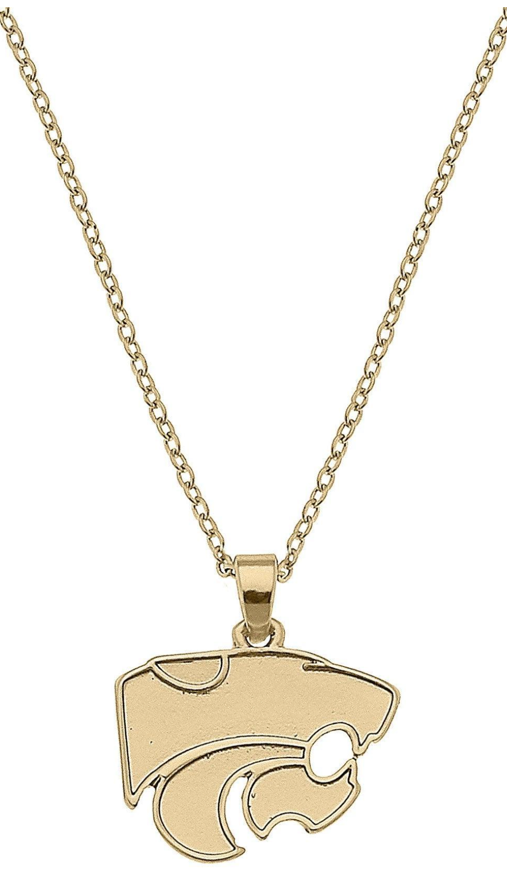 Gold Powercat Pendant Necklace