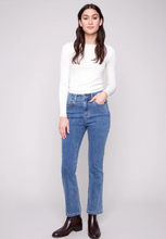 Bootcut Stretch Denim Pants - Medium Blue