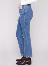 Bootcut Stretch Denim Pants - Medium Blue