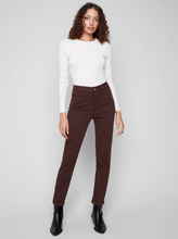 Cuffed Hem Twill Jeans - Mocha