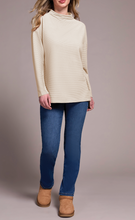 Funnel Neck Tunic w/ Side Slits