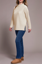Funnel Neck Tunic w/ Side Slits