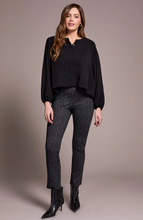 Airflow Long Sleeve Mandarin Collar Blouse
