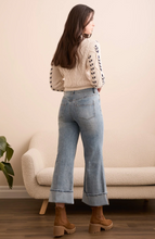 Brooke Cuffed Palazzo Jeans