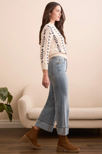 Brooke Cuffed Palazzo Jeans
