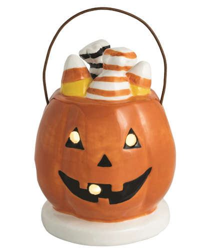 Pumpkin Basket Light-Up Sitter