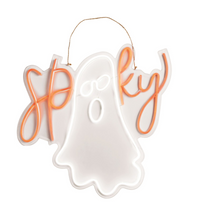 Neon Ghost Door Hanger