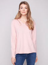 Basic V-Neck Sweater - Heather Ballet