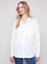 Loose Poplin Shirt - White
