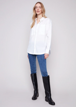 Loose Poplin Shirt - White
