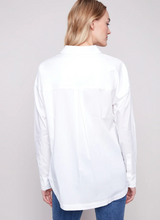 Loose Poplin Shirt - White