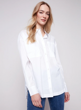 Loose Poplin Shirt - White