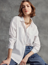 Loose Poplin Shirt - White