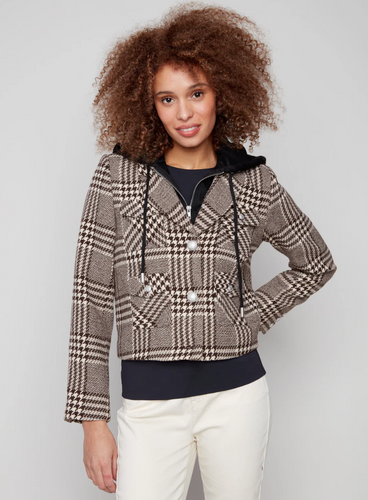 Glenn Plaid Hooded Jacket