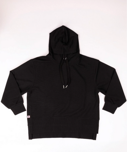 Simply Southern Ribbed Hoodie (Black)