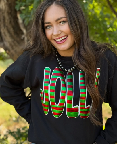 Jolly Sweatshirt in Metallic Puffs