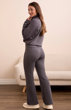 Techno Lux Rib Pull-On Flare Leg Pants