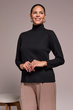 Long-Sleeve Turtle Neck Top