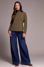 Long-Sleeve Turtle Neck Top