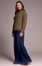 Long-Sleeve Turtle Neck Top