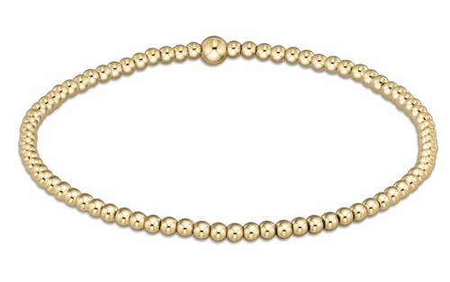Classic Gold 2.5mm Bead Bracelet