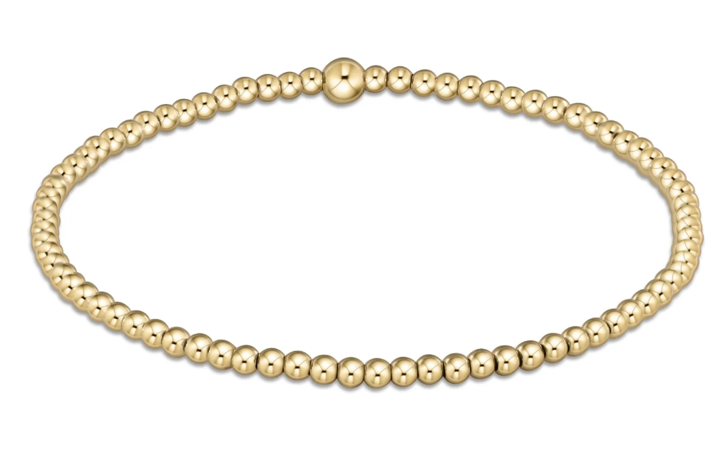 Classic Gold 2.5mm Bead Bracelet